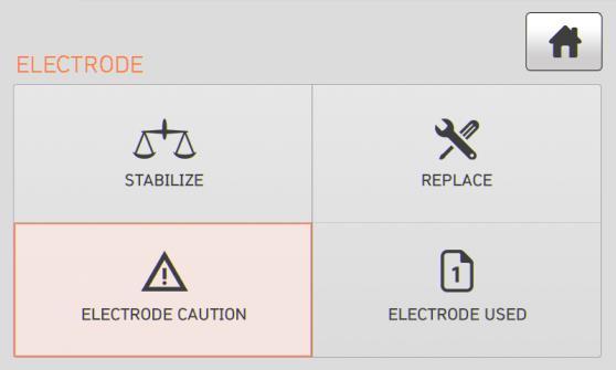 6.6.3 Electrode caution The number of times to inform electrode