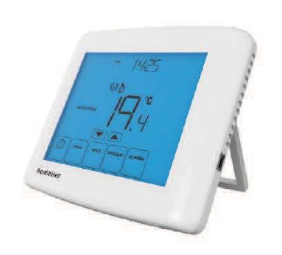 Headline Information Key Features Mounting Type TouchScreen: Desk & Wall mounting Slimline: Wall mounting Temperature Range 5-35 C 1-95 F ock Facility es - All models Relocate Many thermostats are