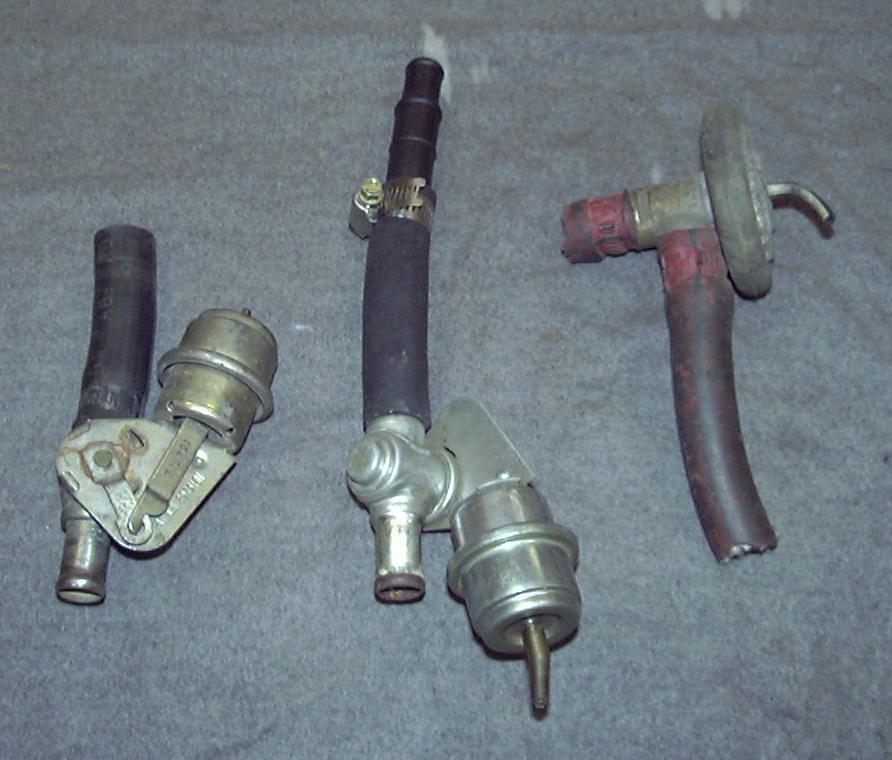 Vacuum operated heater control valves Turn off