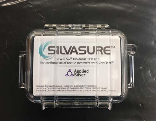 Q. What is the SilvaSure kit? A. The SilvaSure kit is a simple colorimetric test to confirm presence of silver ions on linens following SilvaClean treatment.