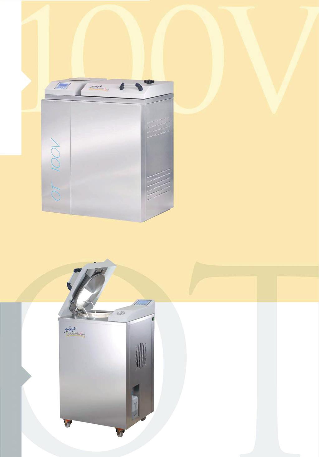 O T 1 0 0 V OT 100V VERTICAL STEAM STERILIZER Chamber volume : 100 liters Advanced technology for the sterilization of textile; wrapped or packed materials; glass and liquid Fully automatic system