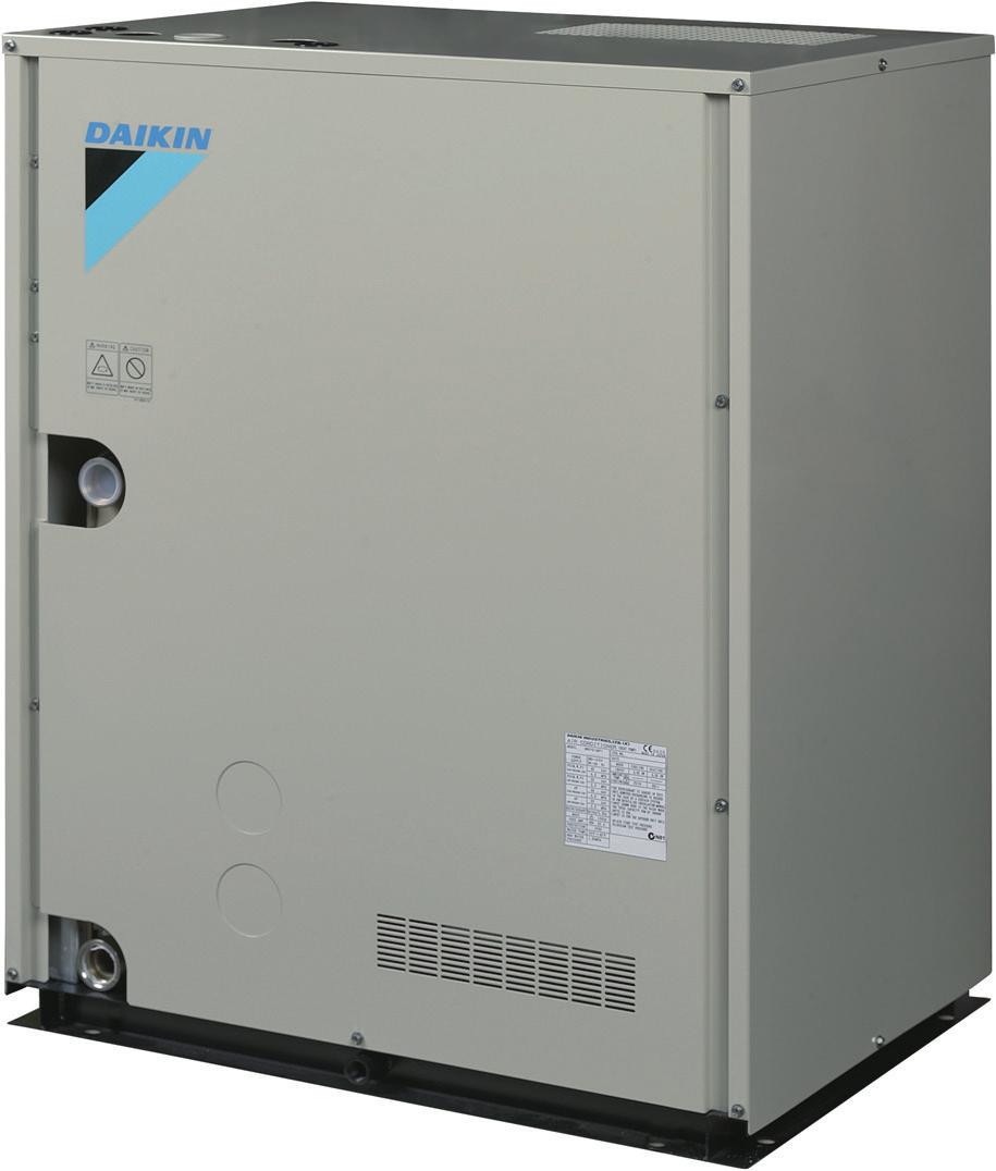 outdoor units thanks to the storage of energy in the water circuit Available in heat pump and heat recovery version Variable Water Flow control option increases flexibility and control Contains all