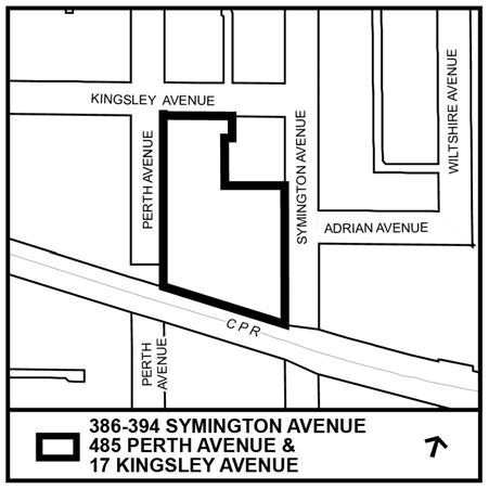 STAFF REPORT ACTION REQUIRED 386-394 Symington Avenue, 405 Perth Avenue and 17 Kingsley Avenue Official Plan and Zoning By-law Amendment Application Request for Direction Report Date: October 25,