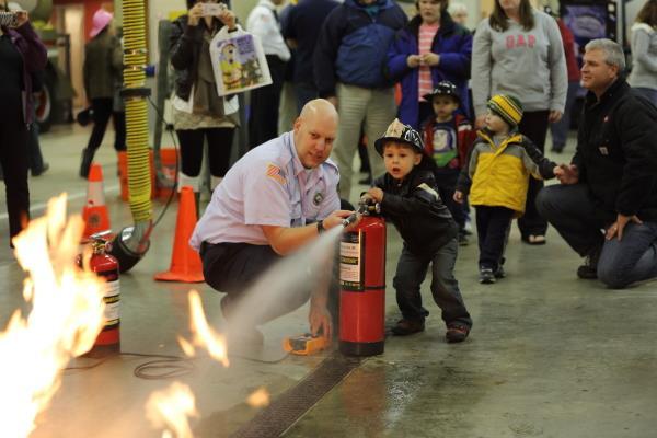 During the year, members provide Fire Station Tours, visit the Elm Grove schools to