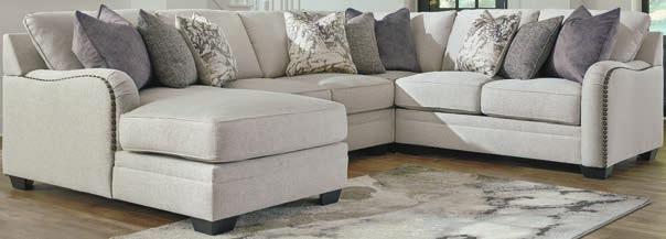 INTRODUCTION 32101 DELLARA CHALK -55-77-34-17 Sectional -11 Ottoman with Storage -34 Armless