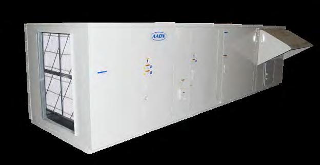 26-70 ton RN Series Unit All components labeled R-410A scroll compressors Makeup Air Capability AAON RN and RQ Series units have makeup air capability and can be specified