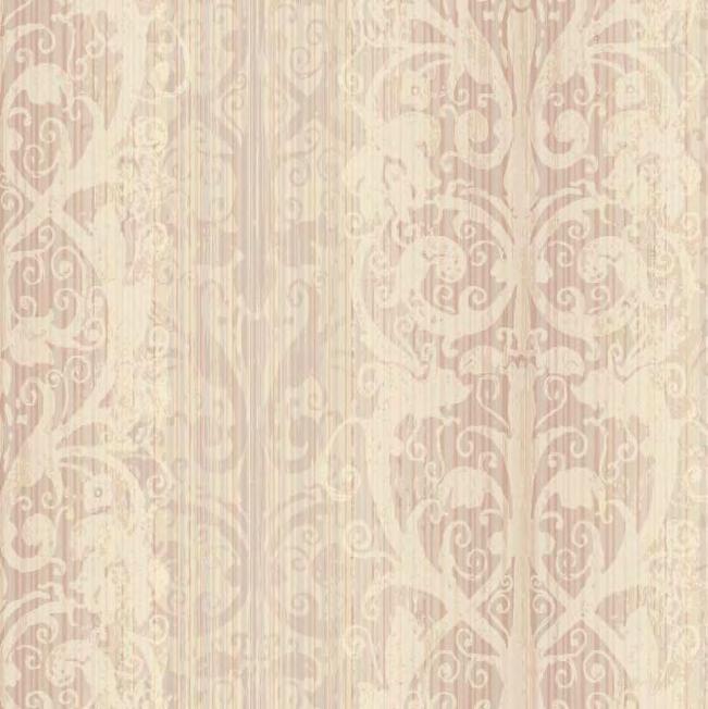 IRONWORK STRIPE Rich and refined, this glowing opalescent design, in tonal colors, is embellished with scrollwork inspired by the Art Nouveau period.