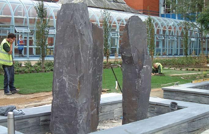 The favourite amongst architects Stepping Hill NHS Hospital Stockport Slate boulders and plinths Natural slate is one of nature s most enduring gifts.