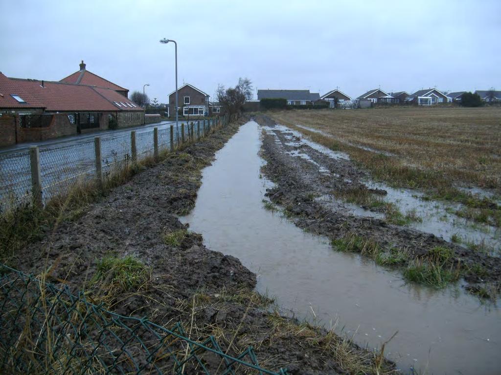 PHOTOGRAPH OF FLOODING ALONG THE SOUTH OF SITE HA 21 Photograph taken on
