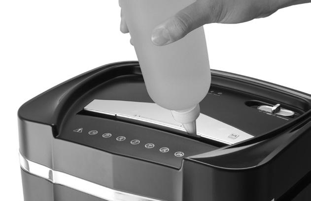 MAINTENANCE Warning: Failure to properly maintain your shredder will void the warranty. Oil the shredder blades every month with basic vegetable, cooking oil or shredder oil.