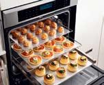 THERMADOR MASTERPIECE SERIES OVENS MAIN FEATURES AND BENEFITS MASSIVE OVEN CAVITY Six rack levels for multiple item cooking Hidden bake element and fully recessed broil element Cooks an entire