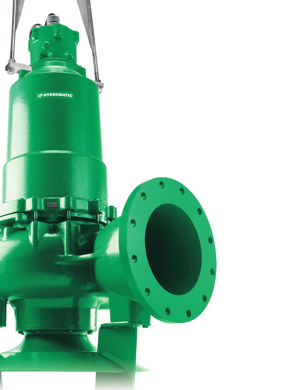 SUBMERSIBLE SOLIDS HANDLING PUMPS Features and Benefits: Oil Filled Motors Cooler