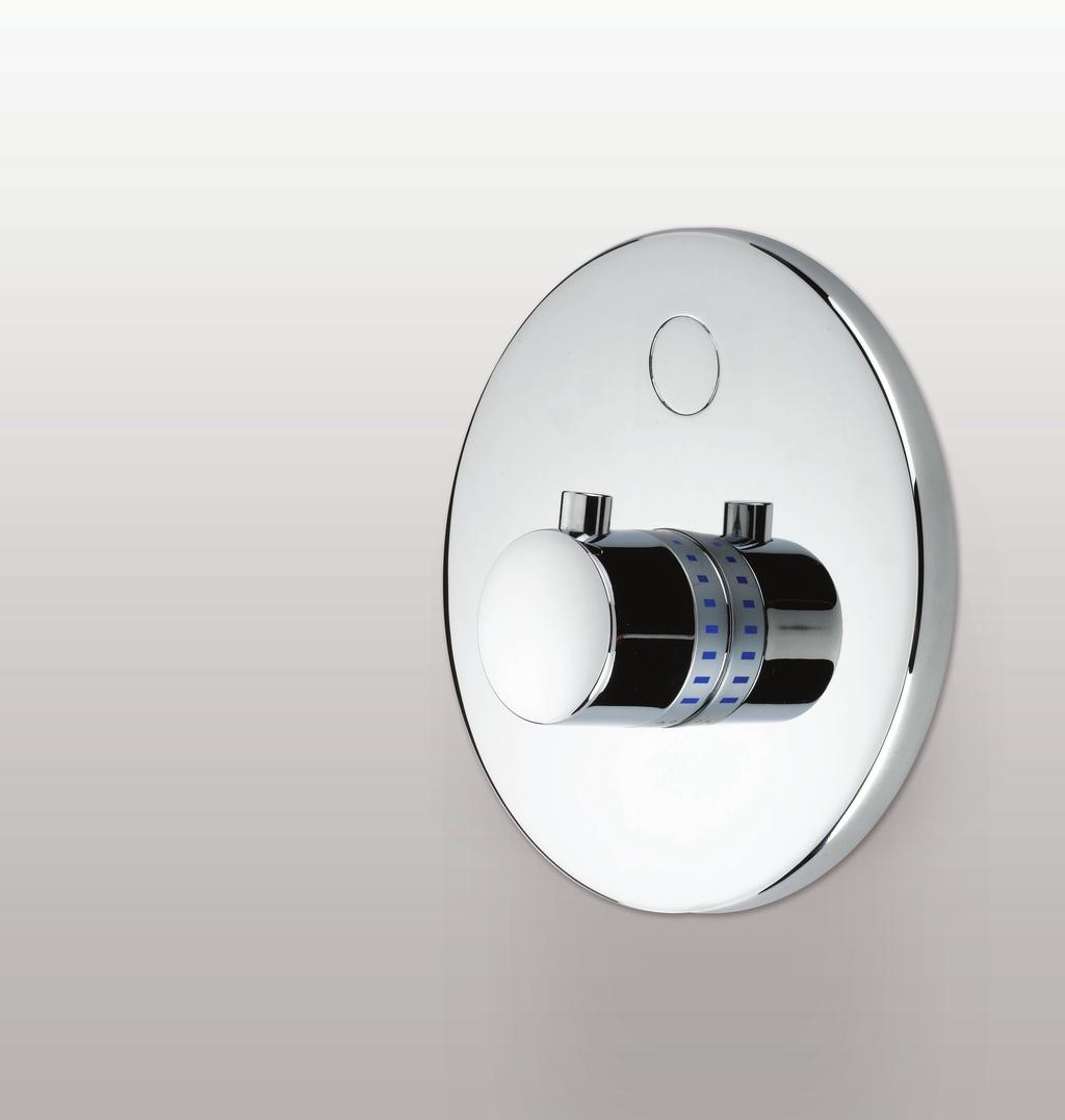 Perfect time 1042 T Electronically operated self closing shower control operated by touch Operated by a Piezo button integrated in the shower control.