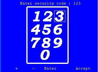 The low security codes is factory pre set to 112233, although,