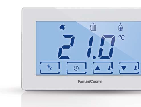 THE SYSTEM COMPONENTS Weekly wireless touch screen programmable thermostat Touch screen room thermostat ECO design ErP Class VIII; 5% (Reg.