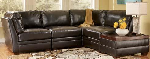 17200 BARDEN UMBER -48-67 Sectional -08 Oversized Accent Ottoman -48 LAF