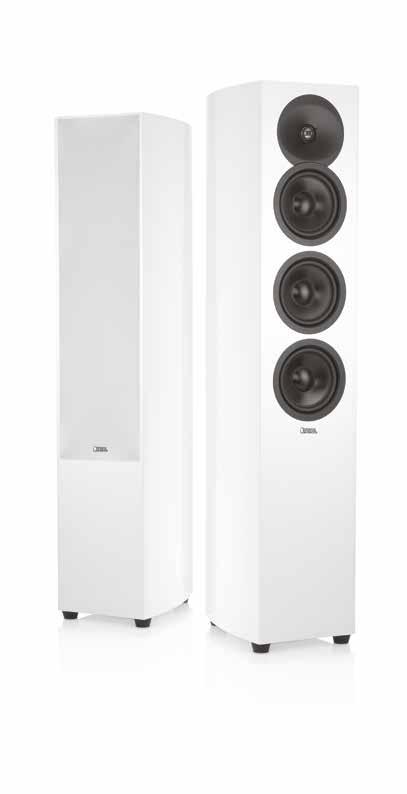 HIGH EFFICIENCY, HIGH OUTPUT TOWERS Both the F36 and F35 floorstanding loudspeakers have a woofer-midrange