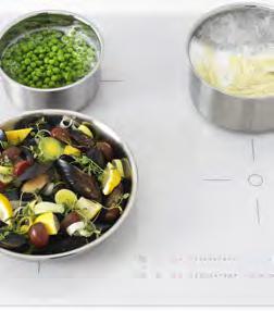 Induction cooktops are up to 50% faster and 40% more energy efficient.