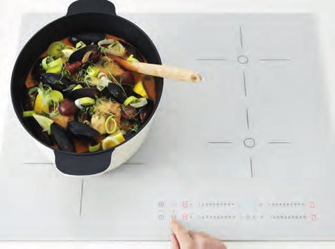 Power booster on 4 zones with intense heat to stir fry and boil fast. Bridge/connect 2 zones into one to suit big pots and oval casseroles. Pause and restart the cooking process in an instant.