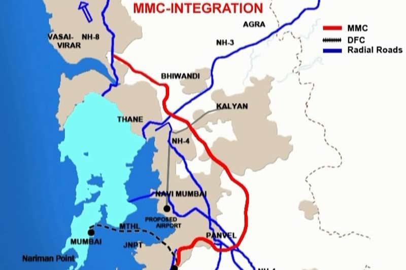 Multimodal Virar Alibag Regional Corridor 126 km rail cum road freight and passenger