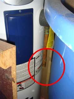 When installed in this manner it is recommended that a thermal barrier be installed to prevent heat loss at the heater.