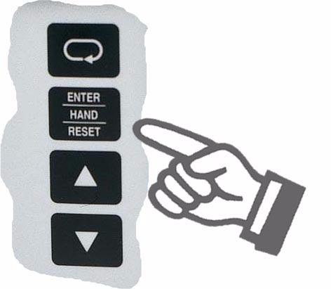 RES-440 Selected by pressing the HAND key ( Home position is displayed.