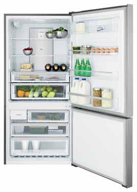 Bottom Mount EBE5307SA A 530 frost free bottom mount refrigerator with best in class energy efficiency, FreshZone double insulated crispers and a mark resistant finish.