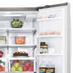 Having everything at eye level means you can easily check your fridge contents at a glance when you re busy.