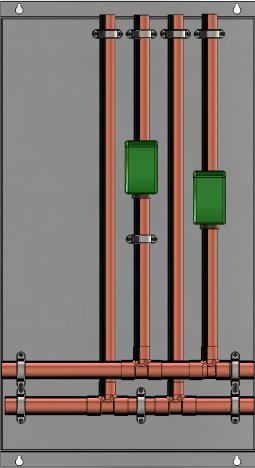 15 Hydronic Distribution Panel DZV Series The DZV-003 distribution panel, which is added to the BZV-001 or BZV-002 Base Panel, has 2 1 Zone Valve controlled zones.