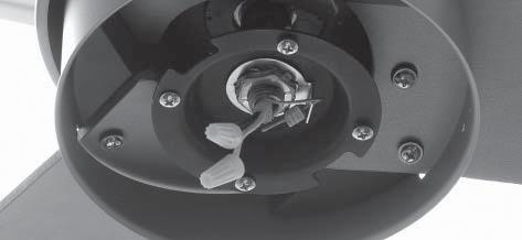 Mounting the Fan Blades and Switch Cup Cover Assembly INSTALLATION NOTE Do not connect fan blades until the