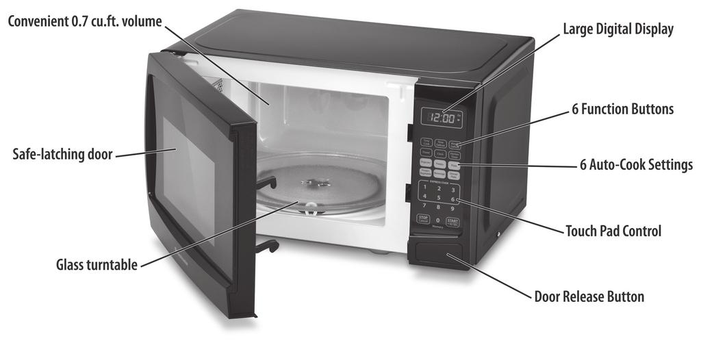 MATERIALS YOU SHOULD AVOID IN MICROWAVE OVEN Aluminum tray - May cause arcing. Transfer food into microwave-safe dish. Food carton with metal handle - May cause arcing.