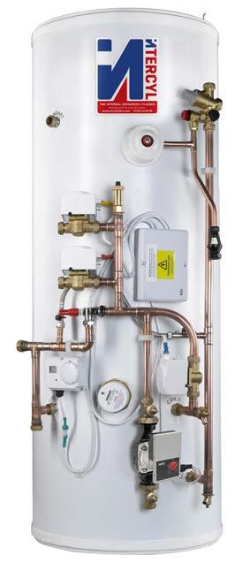 PIPING SCHEMATIC HOT OUT HEATING ZONE 1 HEATING RETURN BOILER RETURN DISCHARGE DRAIN COLD IN BALANCED COLD OUT BOILER FLOW PRE-PLUMBED INTERCYL CYLINDERS PIPING SCHEMATIC -