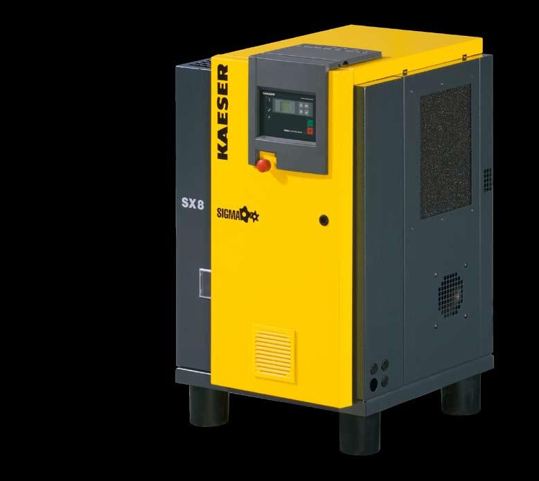 SX Maximum Versatility SX (Standard) Excellent accessibility As with all rotary screw compressors, the SX series is designed to meet the toughest of industrial demands: User-friendly