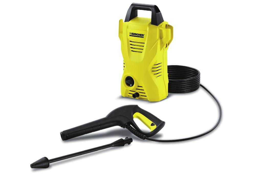 K 2.100 Compact, lightweight, practical, robust - the K 2.100 high-pressure cleaner is ideal for occasional use around the house. This portable high-pressure cleaner is suitable, e.g. for cleaning cars, garden furniture or patios.