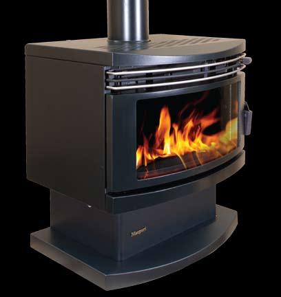 FreeStanding Wood Fires GRANDVIEW With its large capacity and powerful output, the Grandview is a stylish choice for large rooms and open plan spaces.