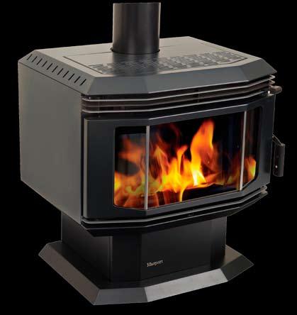 Heats very large areas Magnificent heat and superior burn with a mighty finned cast iron firebox and triple air 175mm flue to ensure complete burn Optional multi-speed fan for faster heat circulation