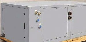 Hinged, removable doors provide access to the compressors, blowers, motors and controls for maintenance or