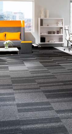 Marmoleum Modular tiles are easy to clean and require minimal maintenance.