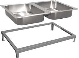 GASTRONORM PAN SYSTEM Placed on the base of heated units.