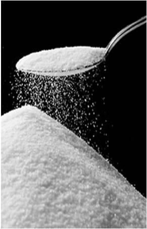 Based on industry standards, regular granulated table sugar typically has a grain size about.5 mm, or 500 microns.