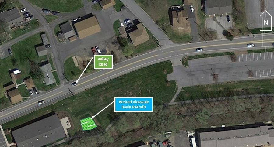 Figure 6: Green Improvements at Valley Road/B Street Intersection