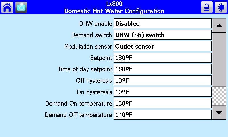 WATER HEATER APPLICATIONS: The "Lockout" limit response is a mandatory safety feature intended to require a manual reset on water heaters; therefore, the limit response must remain set to "Lockout".