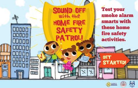 4 Smoke alarms are important. They warn you when there is a fire. Do you know your smoke alarm sounds? --... -- That sound means there is a fire in your home. You need to get out fast!