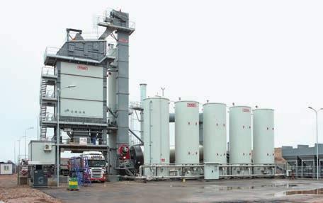 320 t/h asphalt plant (Poland). With InNOVA-G mixing tower. Equipped with 160 t capacity hot bins.