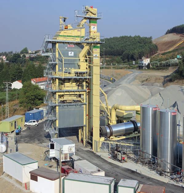 200 t/h asphalt plant (Portugal). With InNOVA-S mixing tower.