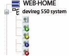 I n s t a l l a t i o n G u i d e - W E B H O M E Colour markings of thermostats When thermostats are shown in the Devicom configurator below Devireg 550 system in the navigation part, they may have