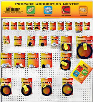 Hoses, Fittings & Accessories Mr. Heater has assembled the industry s most complete line of high quality propane hoses, fittings, regulators and accessories.