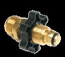 Brass Fitting & Accessories Propane Grill Acme Nut Stock # - F276495 UPC - 089301764958 (Appliance End Fitting/Acme Nut x 1/4 Male Pipe Thread) For appliances with 80,000 BTU s or