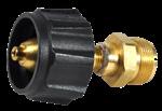 Propane Bulk Cylinder Adapter with Acme Nut Stock # - F276133 UPC - 089301761339 Acme Nut x 1-20 Male Throwaway Cylinder Thread Used to hook portable appliances to new propane tanks.