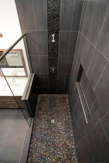 custom tiled shower, this